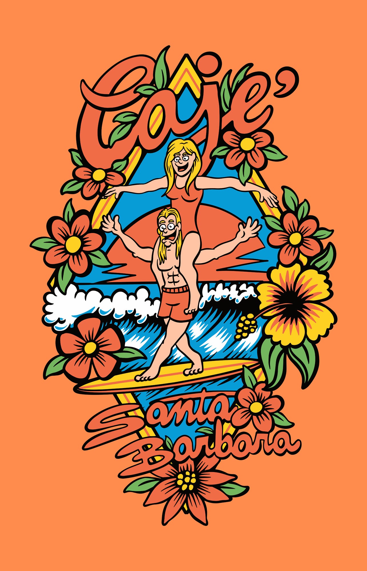 Santa Barbara longboarding - sweatshirt