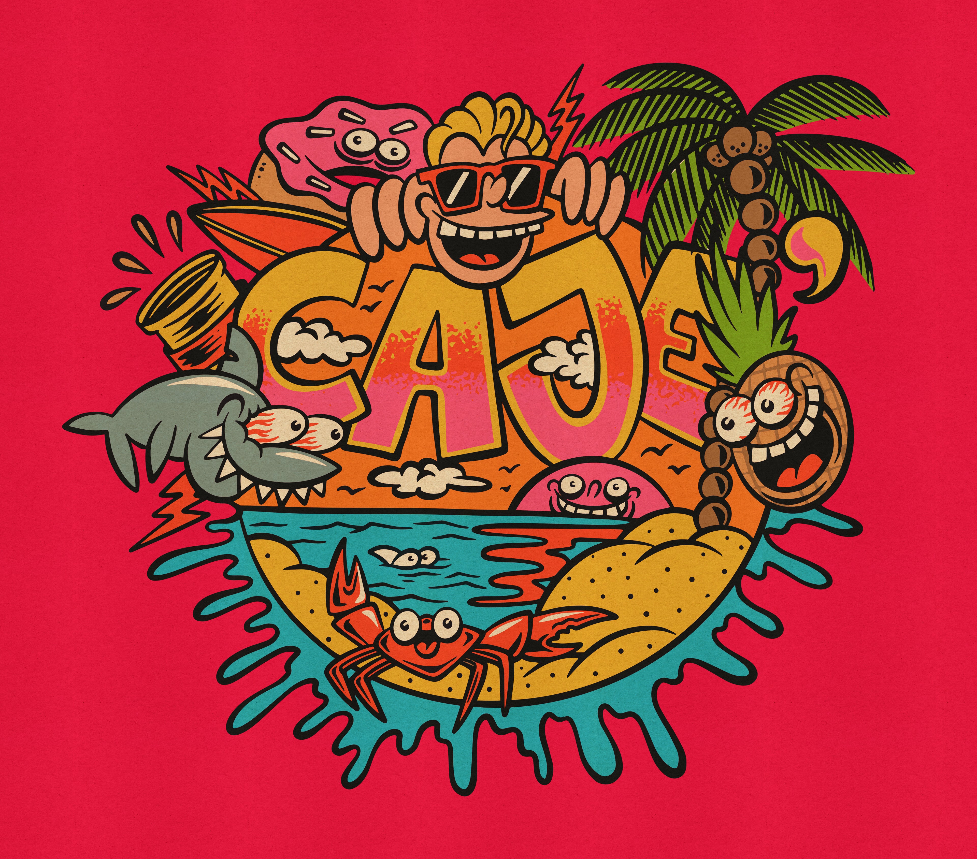 Cajè beach logo - Sweatshirt