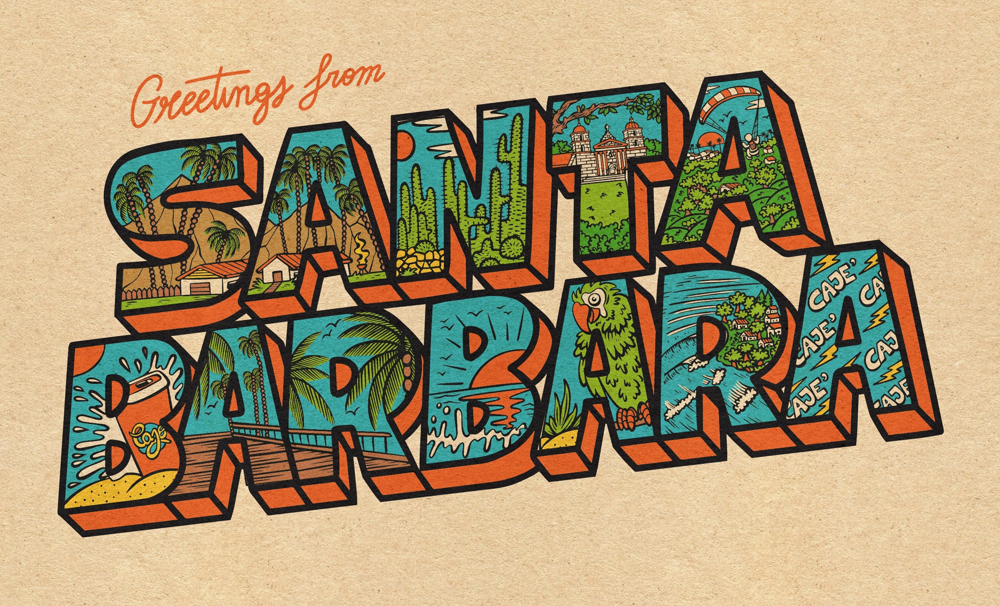 Greetings from Santa Barbara - Sweatshirt