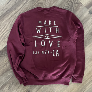 Maroon - Made with Love Sweatshirt