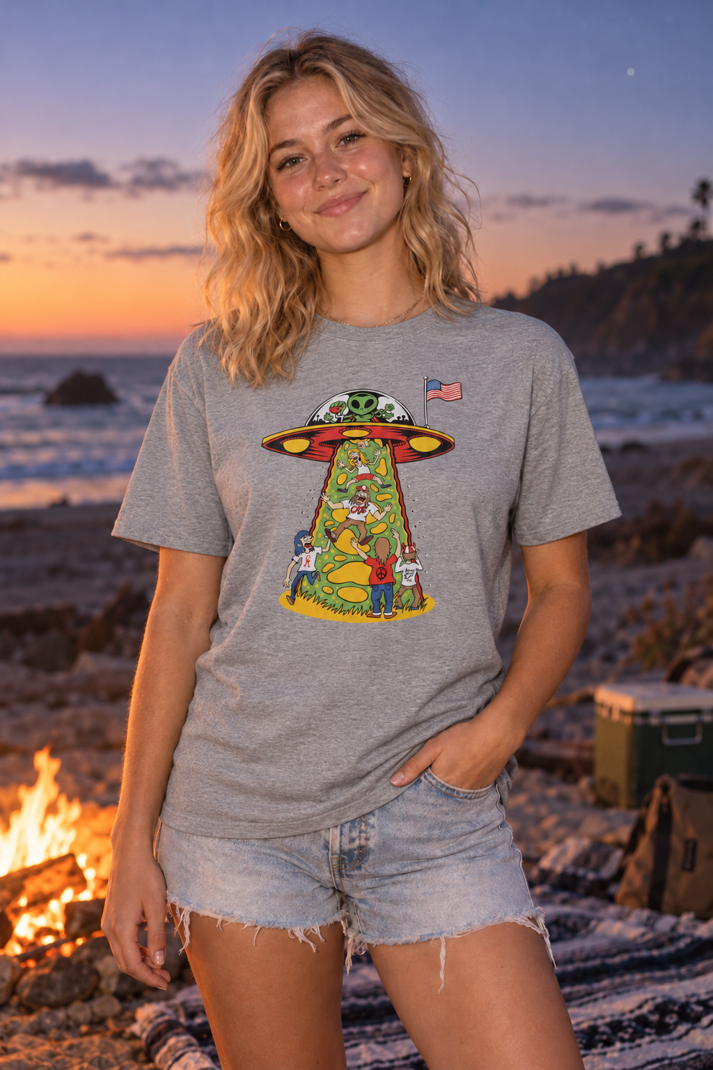 Cajé Abduction T-Shirt - Sport Grey