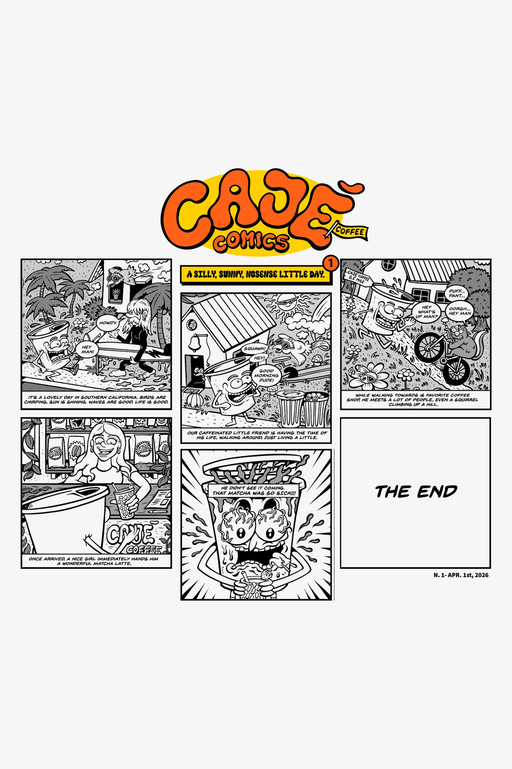 Cajé Comics #1 - Graphic close-up (light)