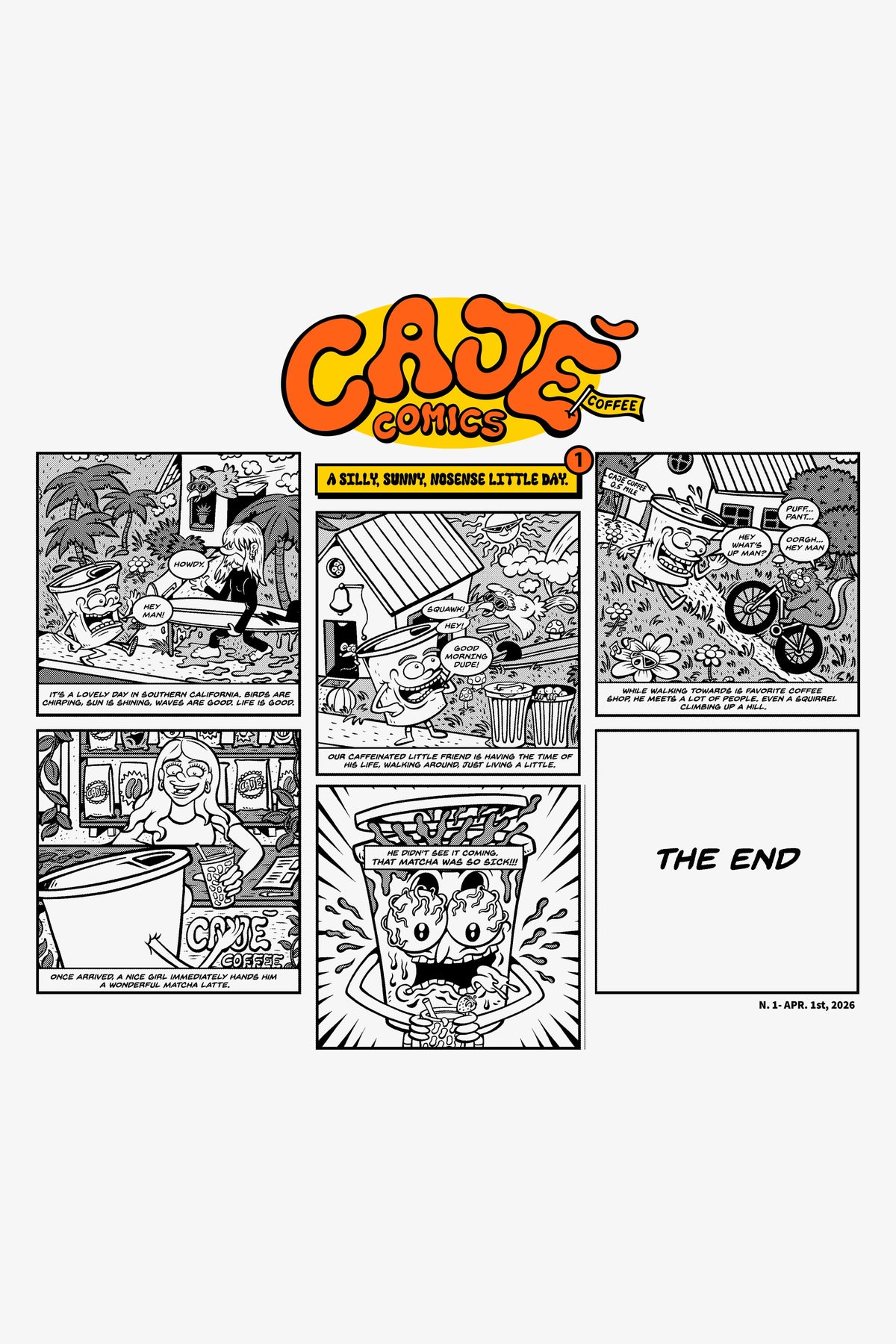 Cajé Comics #1 - Graphic close-up (light)
