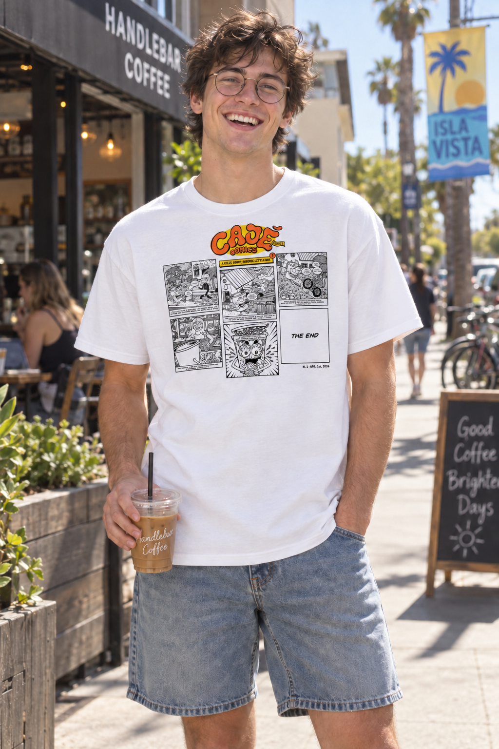 Cajé Comics #1 T-Shirt - White