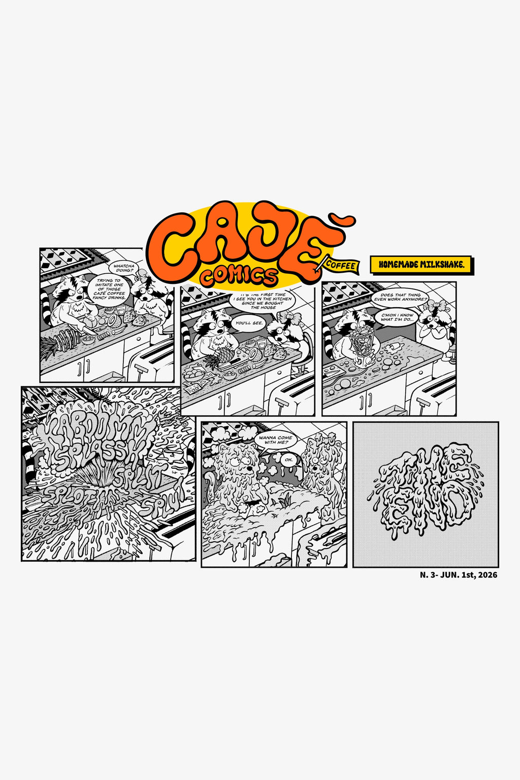 Cajé Comics #3 - Graphic close-up (light)