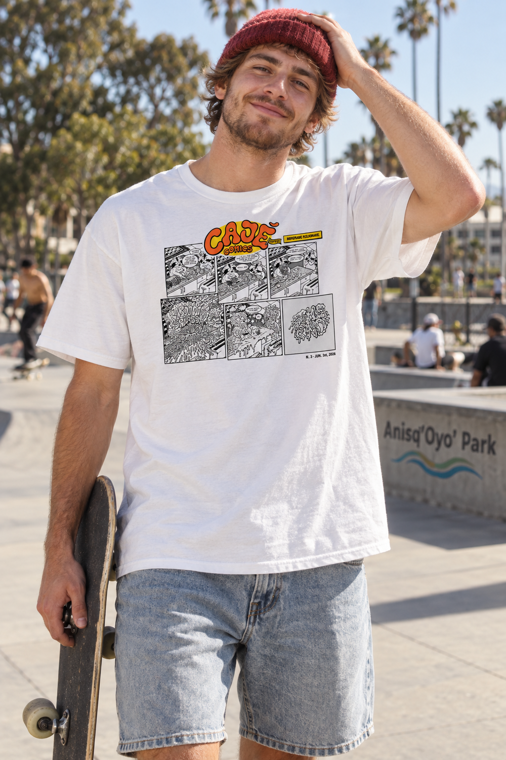 Cajé Comics #3 T-Shirt - White