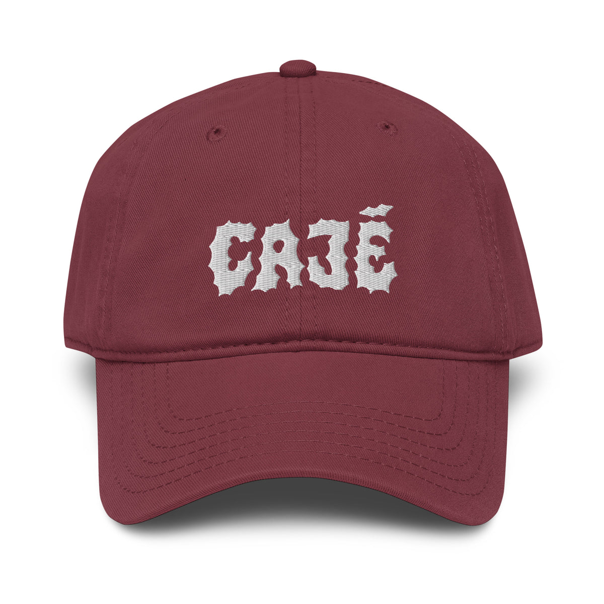 Cajé Dad Hat - Maroon (front)