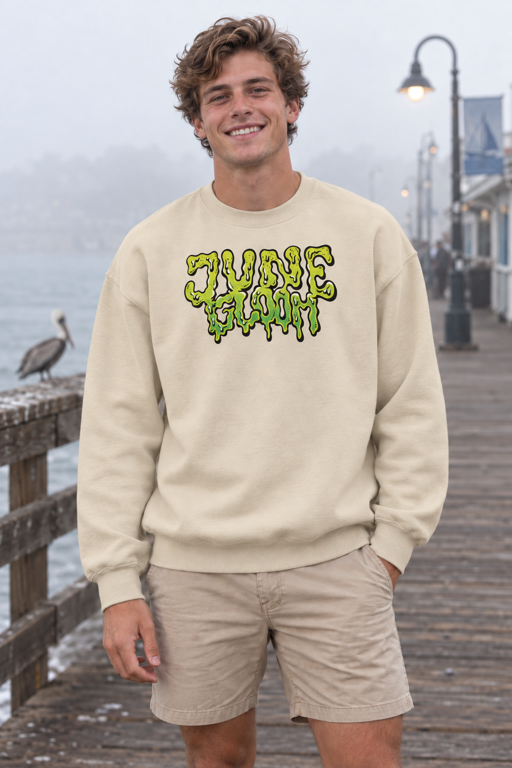 June Gloom Crewneck Sweatshirt - Sand