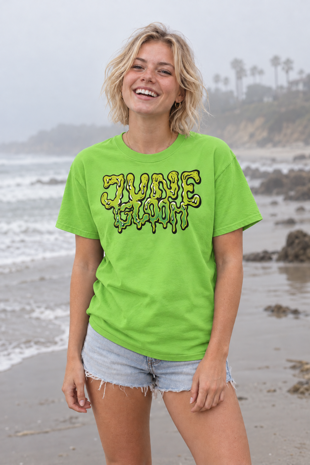 June Gloom T-Shirt - Lime