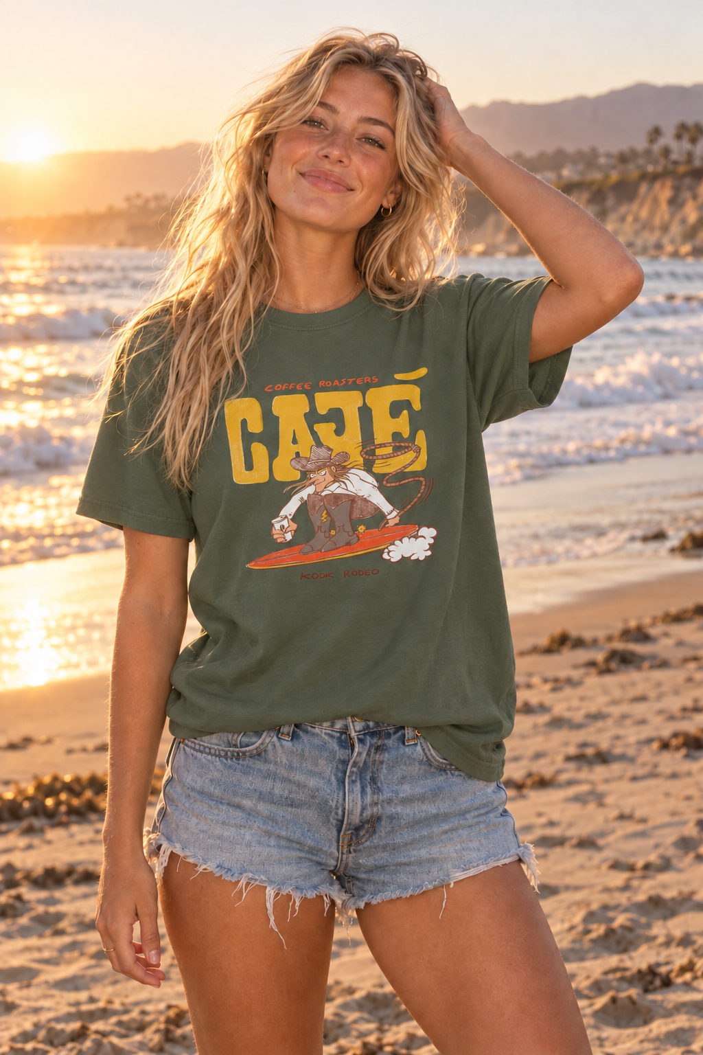 Kook Rodeo T-Shirt - Military Green