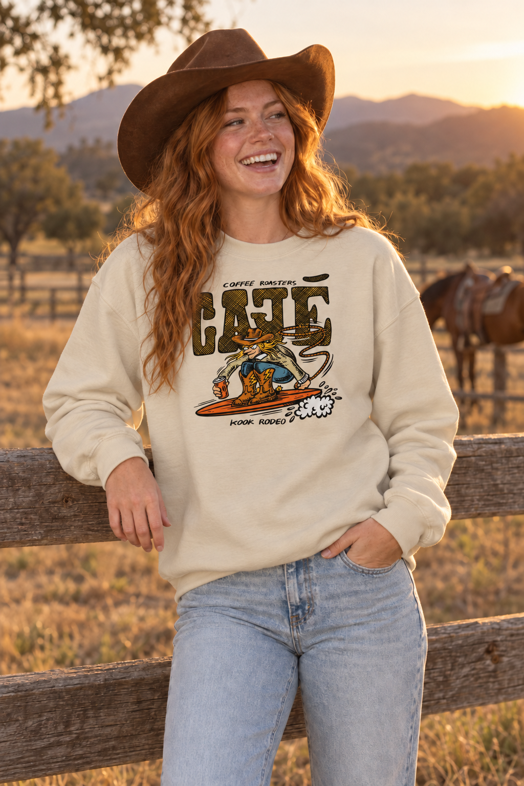 Kook Rodeo V2 Crewneck Sweatshirt - Sand