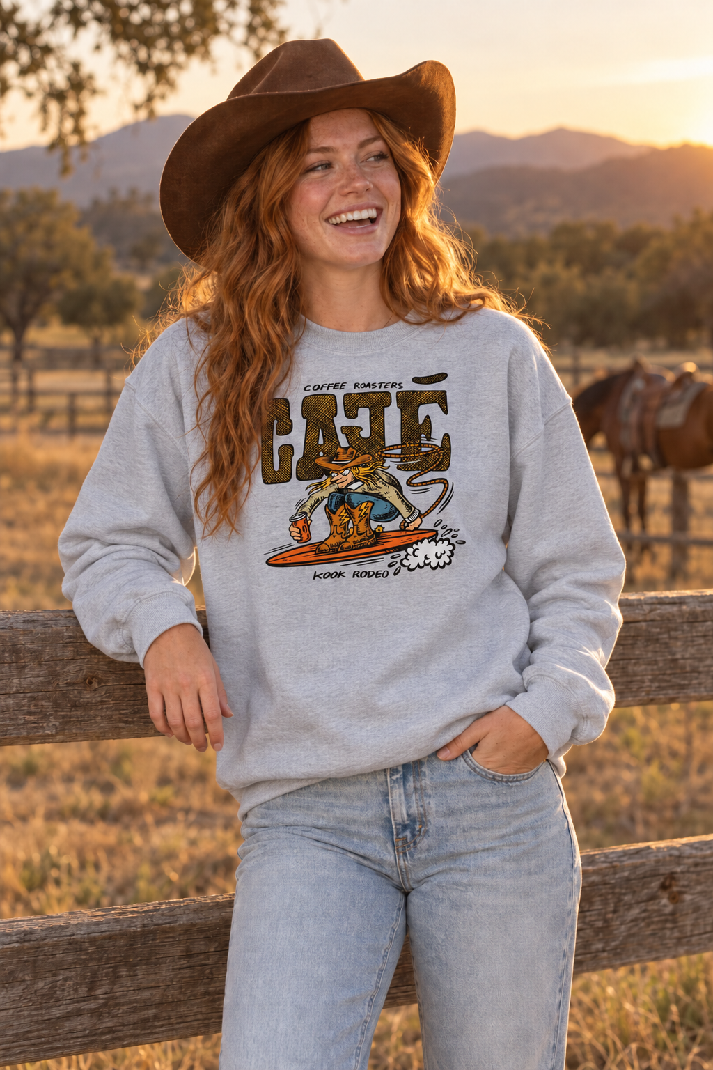 Kook Rodeo V2 Crewneck Sweatshirt - Sport Grey