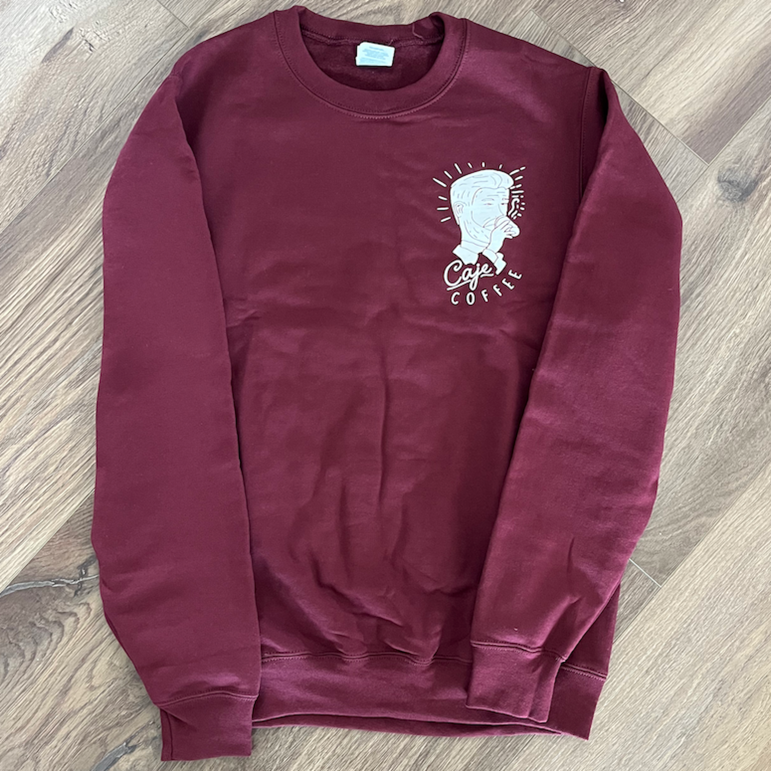 Cajé Coffee maroon t-shirt