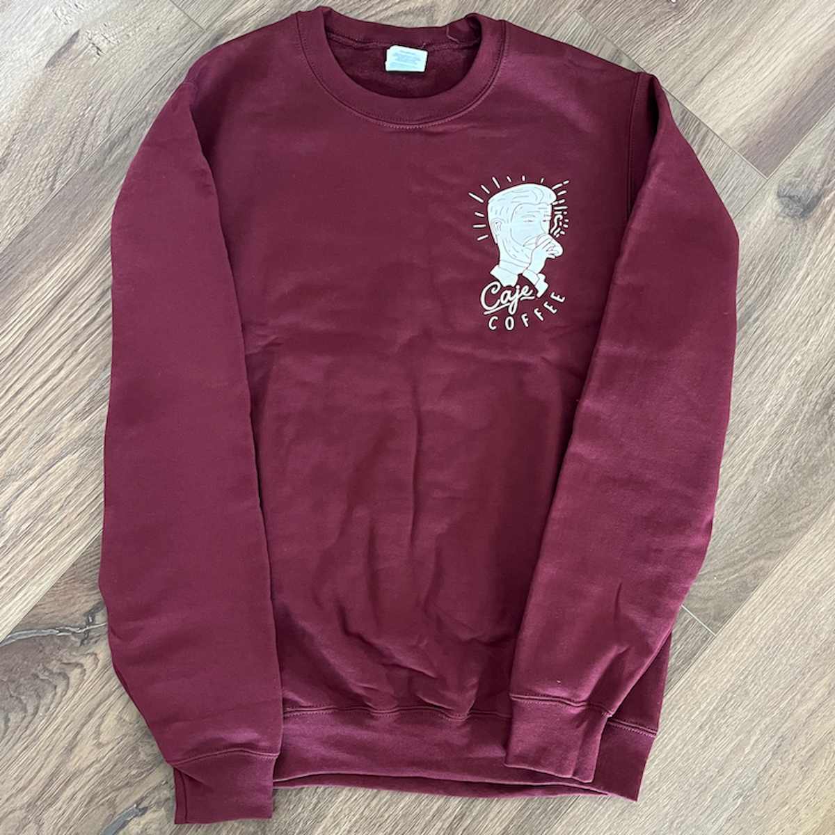 Cajé Coffee maroon t-shirt