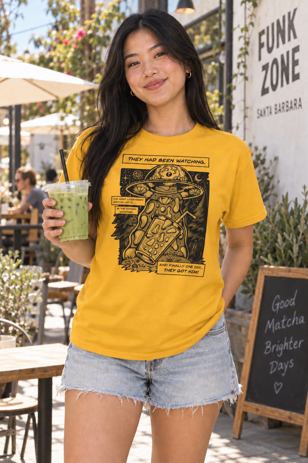 Matcha Abduction T-Shirt - Gold