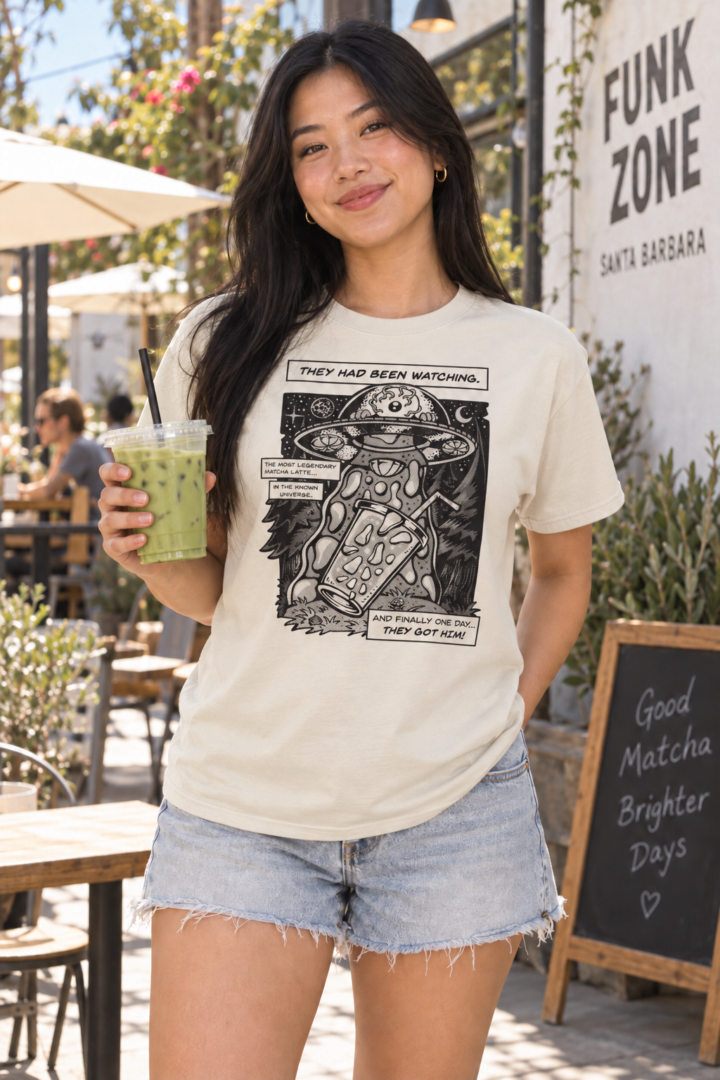 Matcha Abduction T-Shirt - Natural