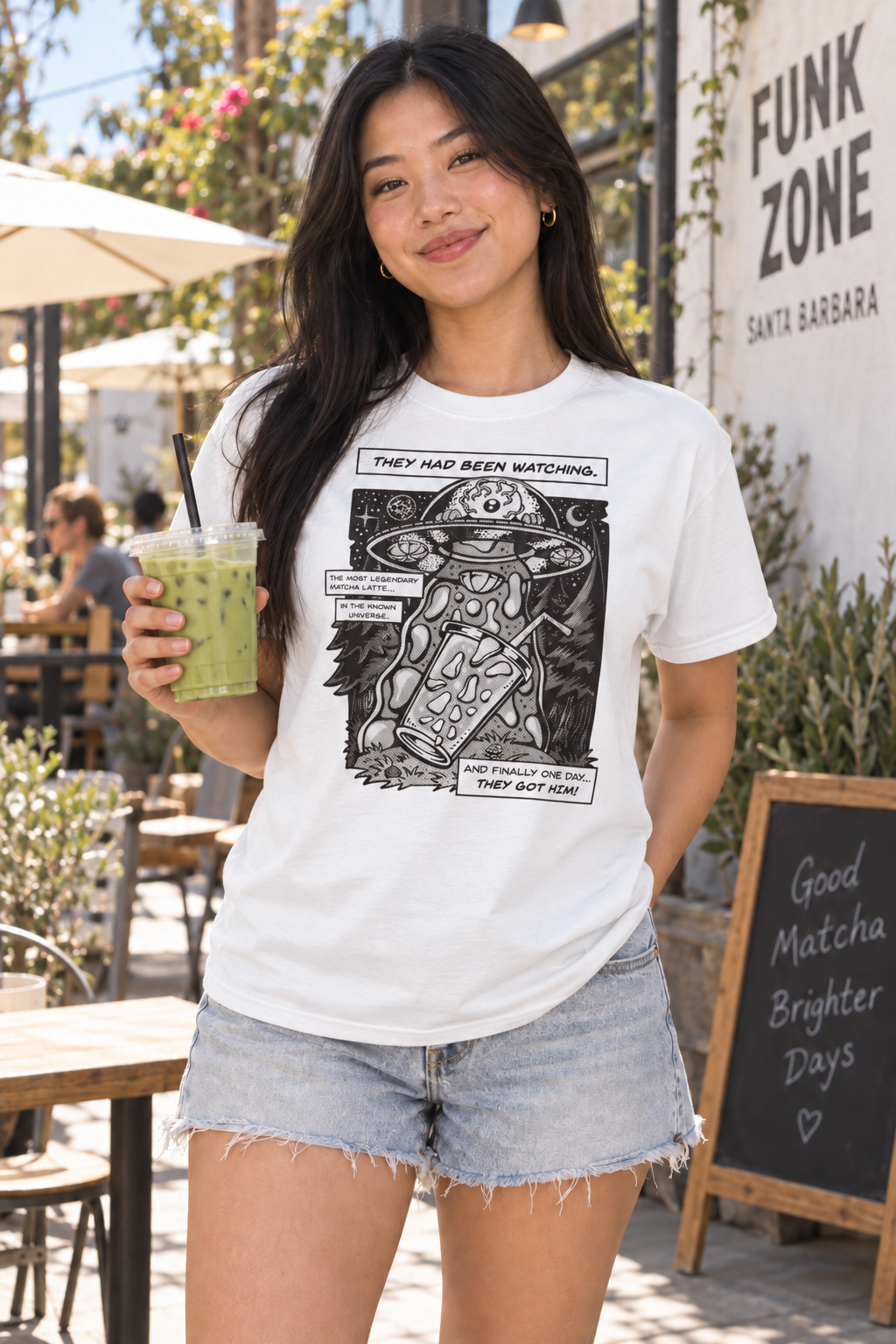 Matcha Abduction T-Shirt - White