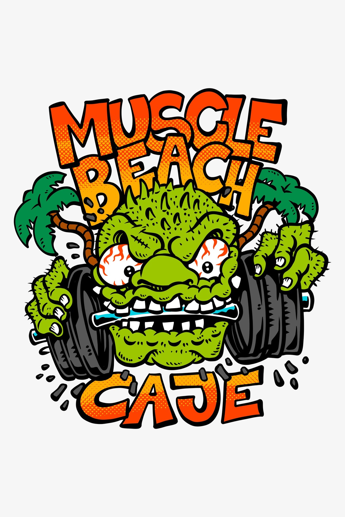 Muscle Beach - Graphic close-up (light)