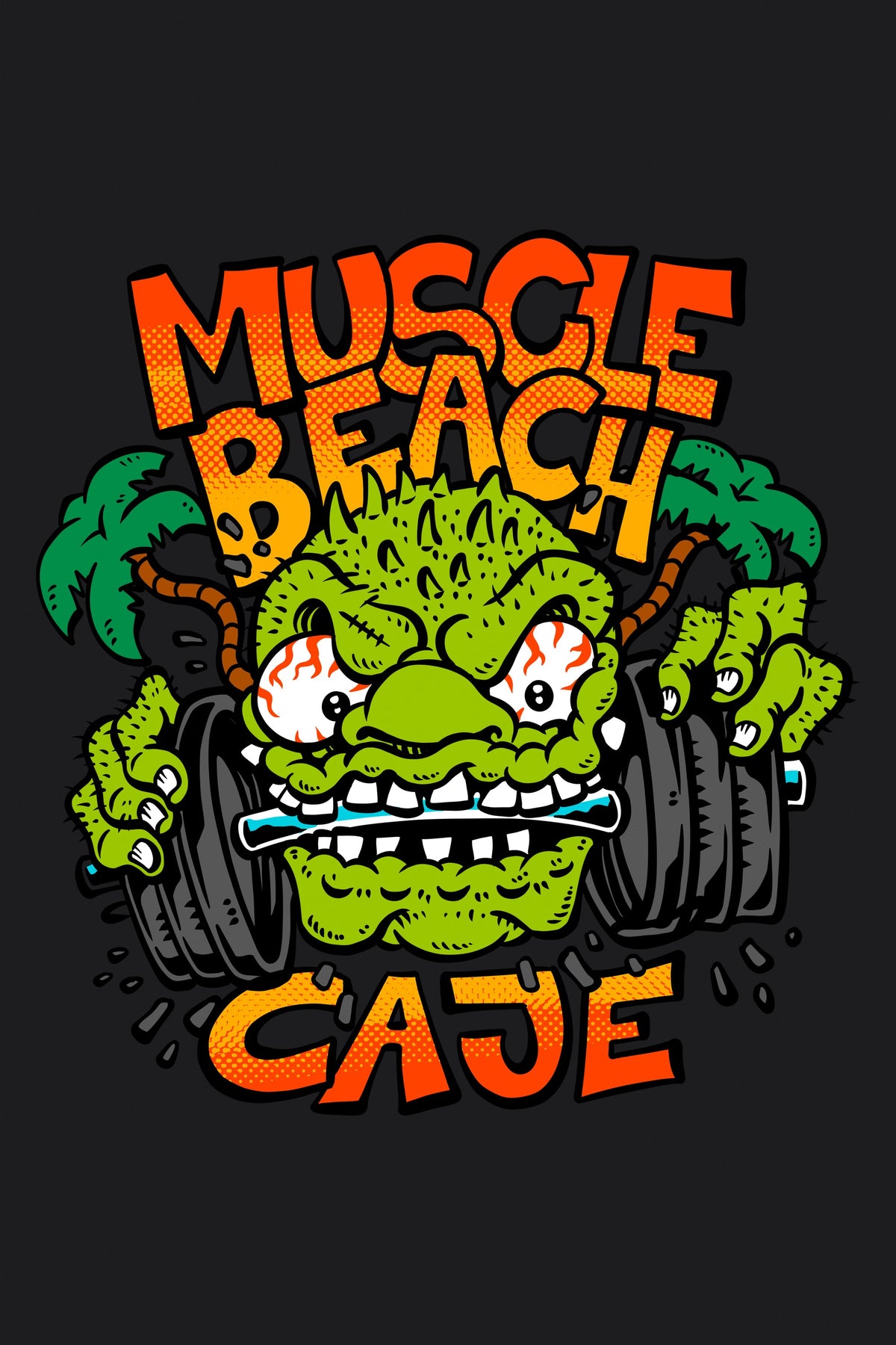 Muscle Beach - Graphic close-up