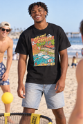 Santa Barbara Beach T-Shirt - Black